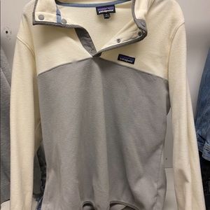 white and grey patagonia